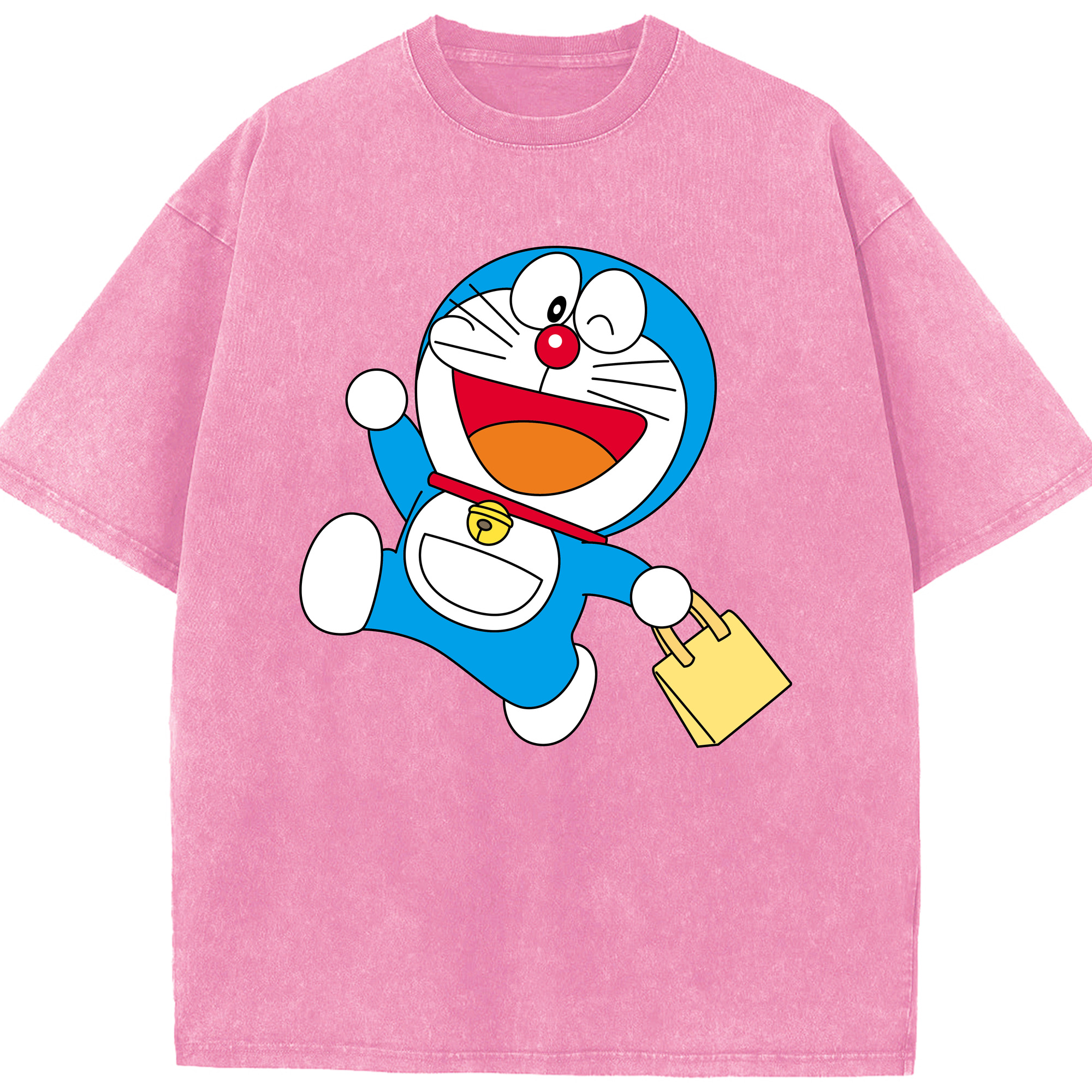（画像用） ドラえもん Doraemon 綿100% ヴィンテージ風 半袖Tシャツ（フロントプリント）
